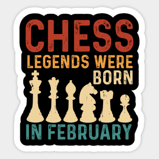 Great chess lovers art for men and women, chess game Sticker